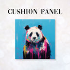 CUSHION Fabric Panel Panda Blue