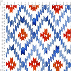 Blue Rhombus Fabric