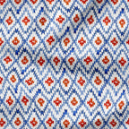 Blue Rhombus Fabric