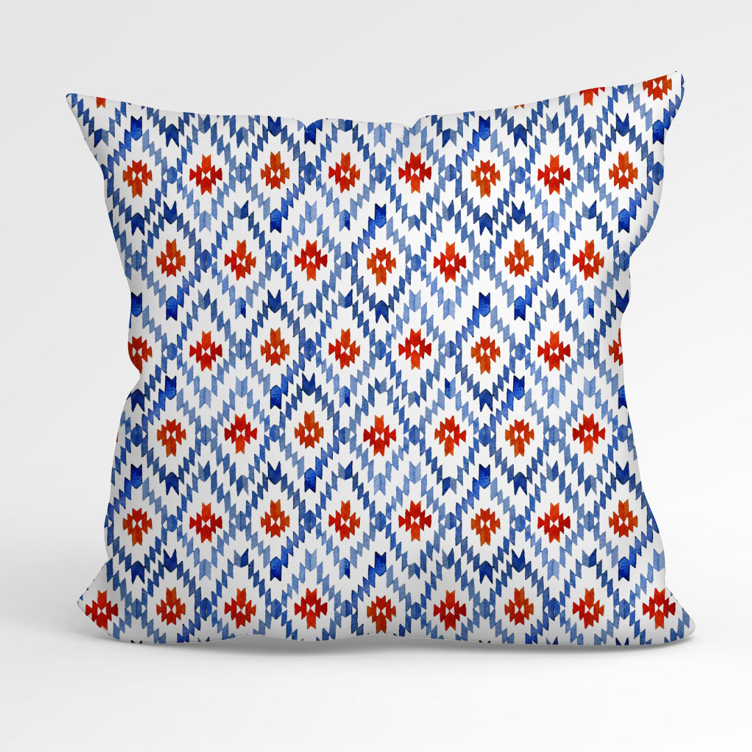 Blue Rhombus Fabric
