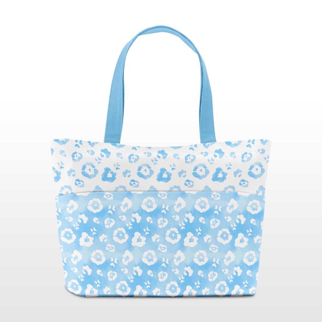 Blue Sky Leopard Fabric