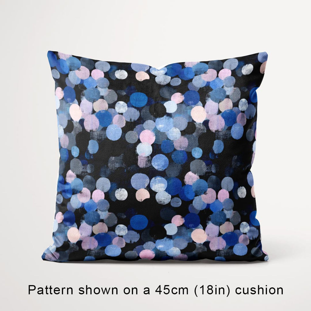 Blue Spots Fabric