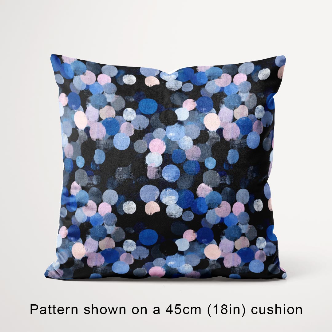 Blue Spots Fabric