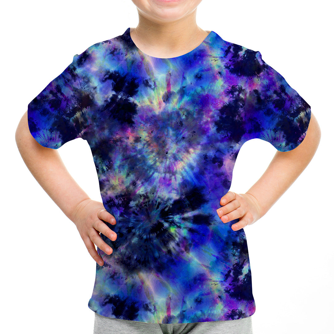 Navy Tie Dye Fabric