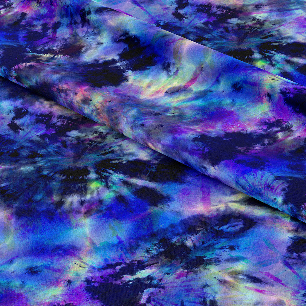Navy Tie Dye Fabric