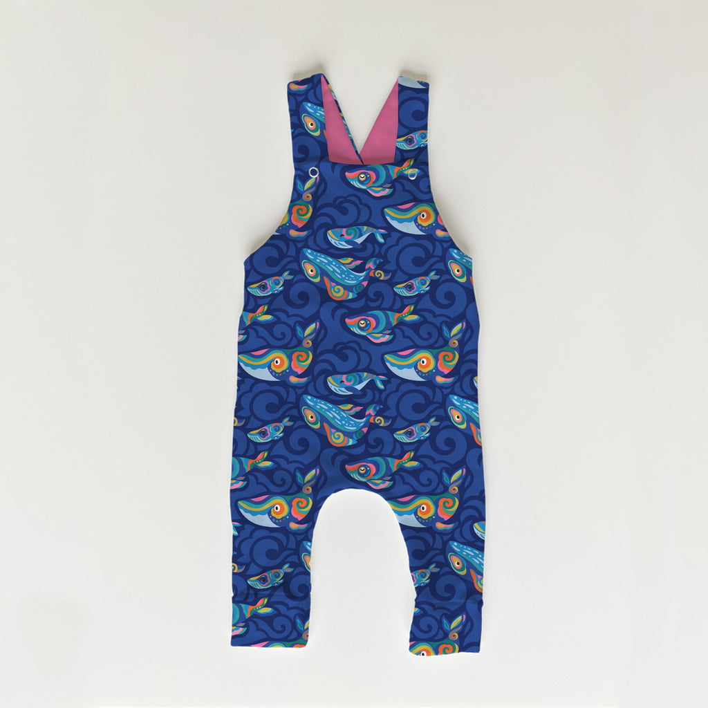 Blue Whales Fabric