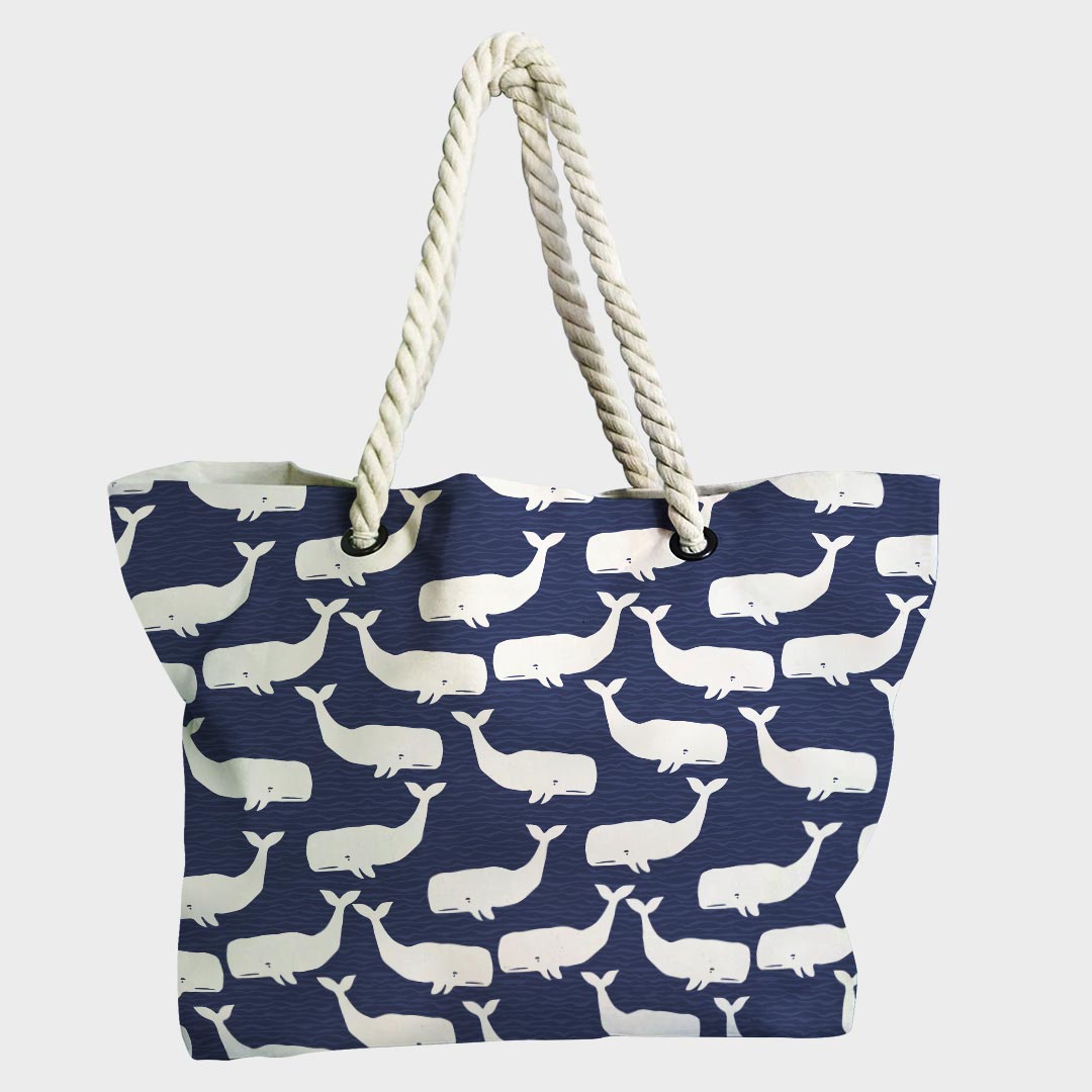 Blue Whales Fabric