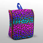 Blue and Pink Ombre Leopard Fabric