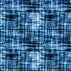 Blue Abstract Checks Fabric