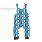 Puffins Blue Fabric