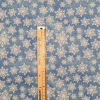 Blue Snowflakes Fabric