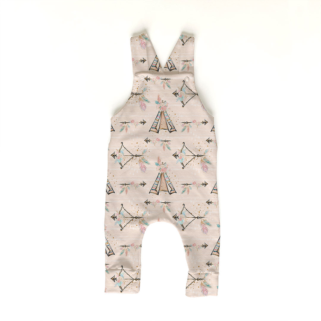 Boho Tipi Beige Fabric