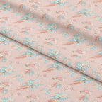 Boho Pink Roses Fabric