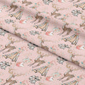 Boho Woodland Pink Fabric
