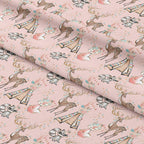 Boho Woodland Pink Fabric