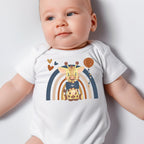 Boho Rainbow Giraffe Iron on Fabric Heat Transfer DTF-238