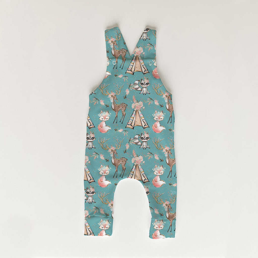 Boho Woodland Teal Fabric