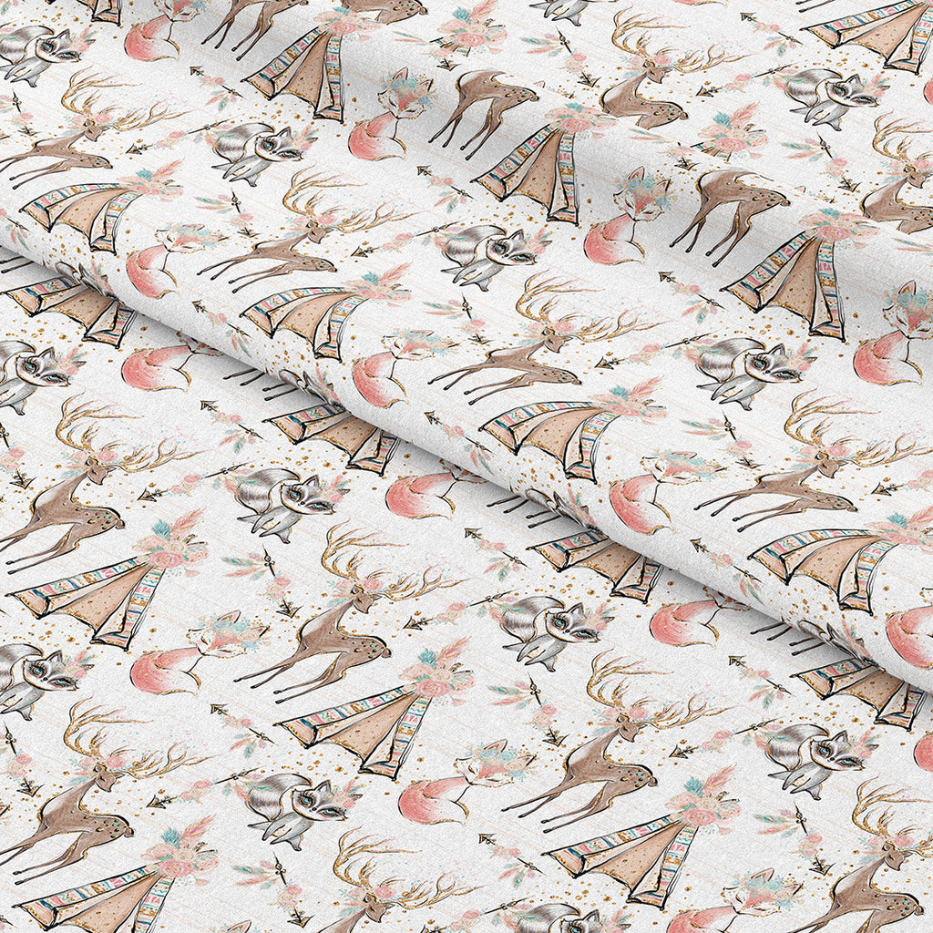 Boho White Fabric