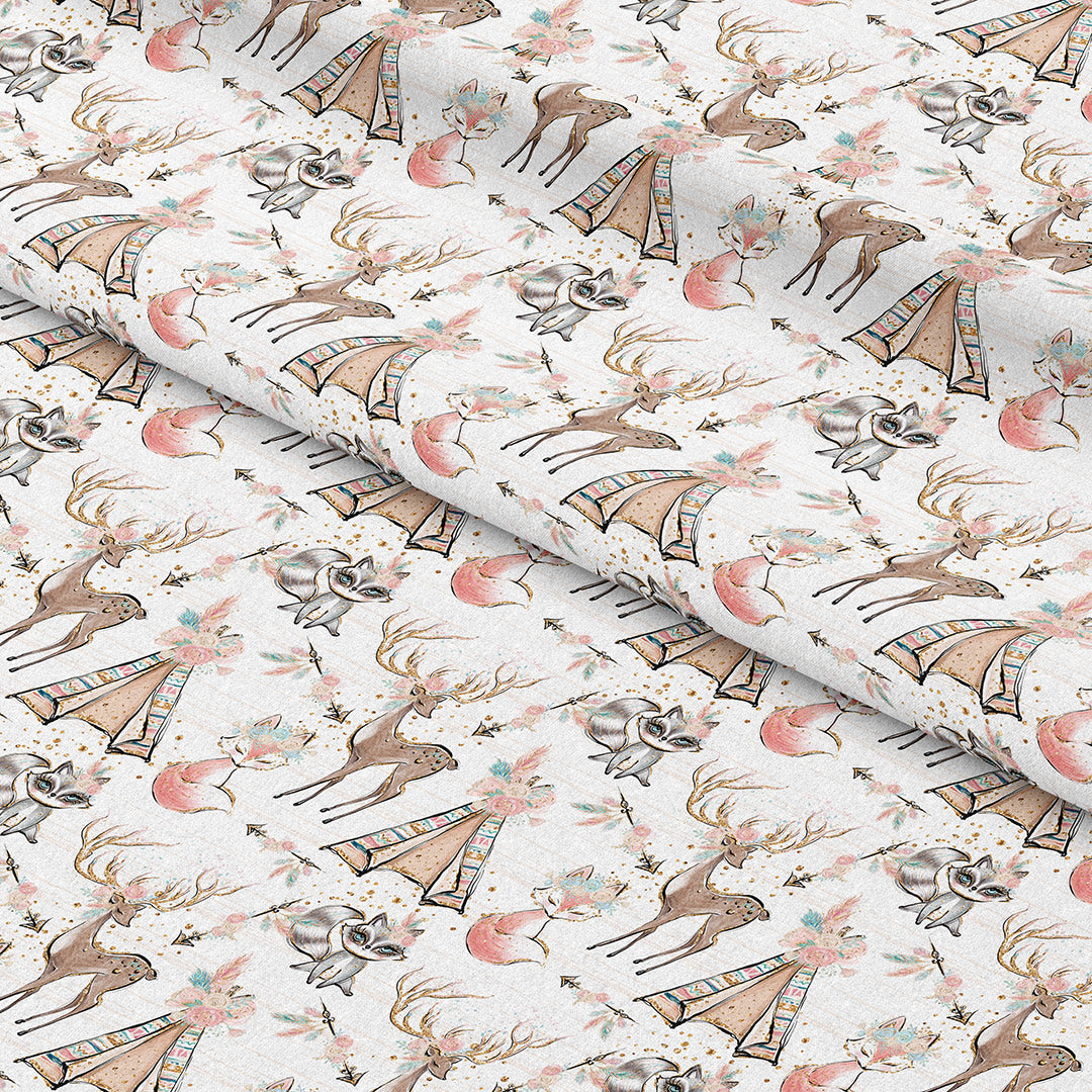 Boho White Fabric