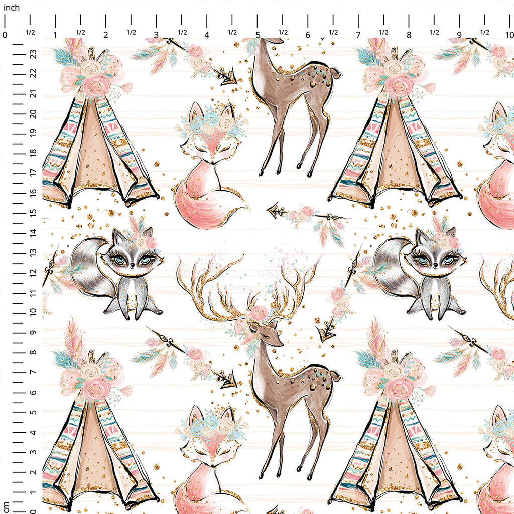 Boho White Fabric