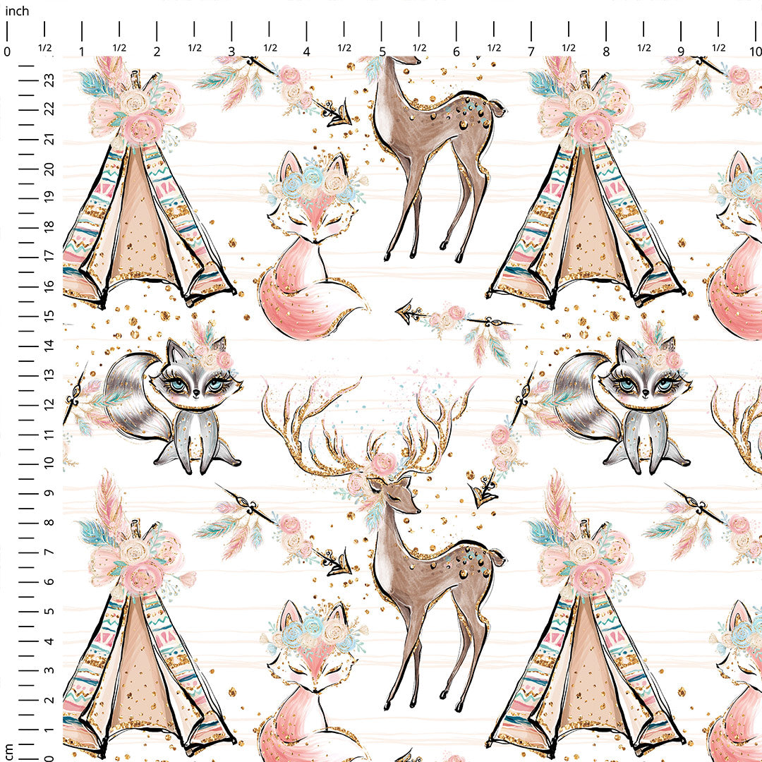 Boho White Fabric