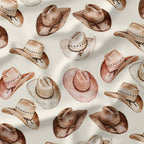 Boho Cowboy Hats Fabric