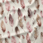 Boho Wild West Feathers Fabric
