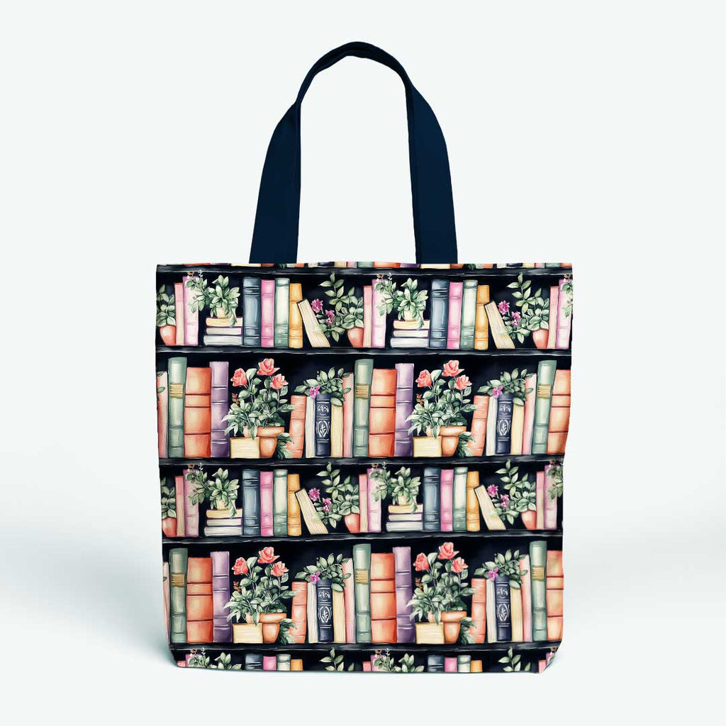 Books and Plants Fabric