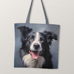 TOTE Border Collie Fabric Bag Panel