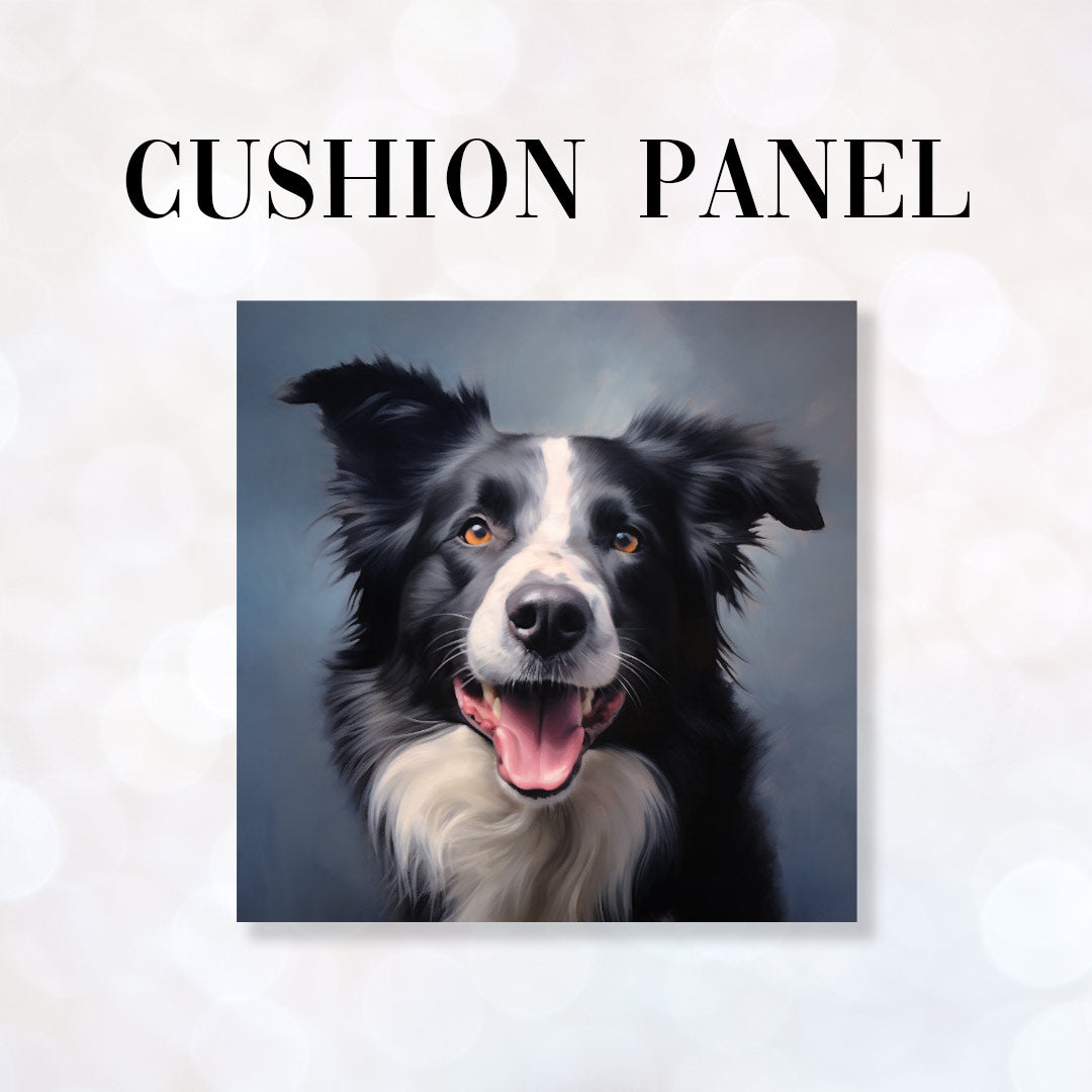 CUSHION Panel Border Collie Dog