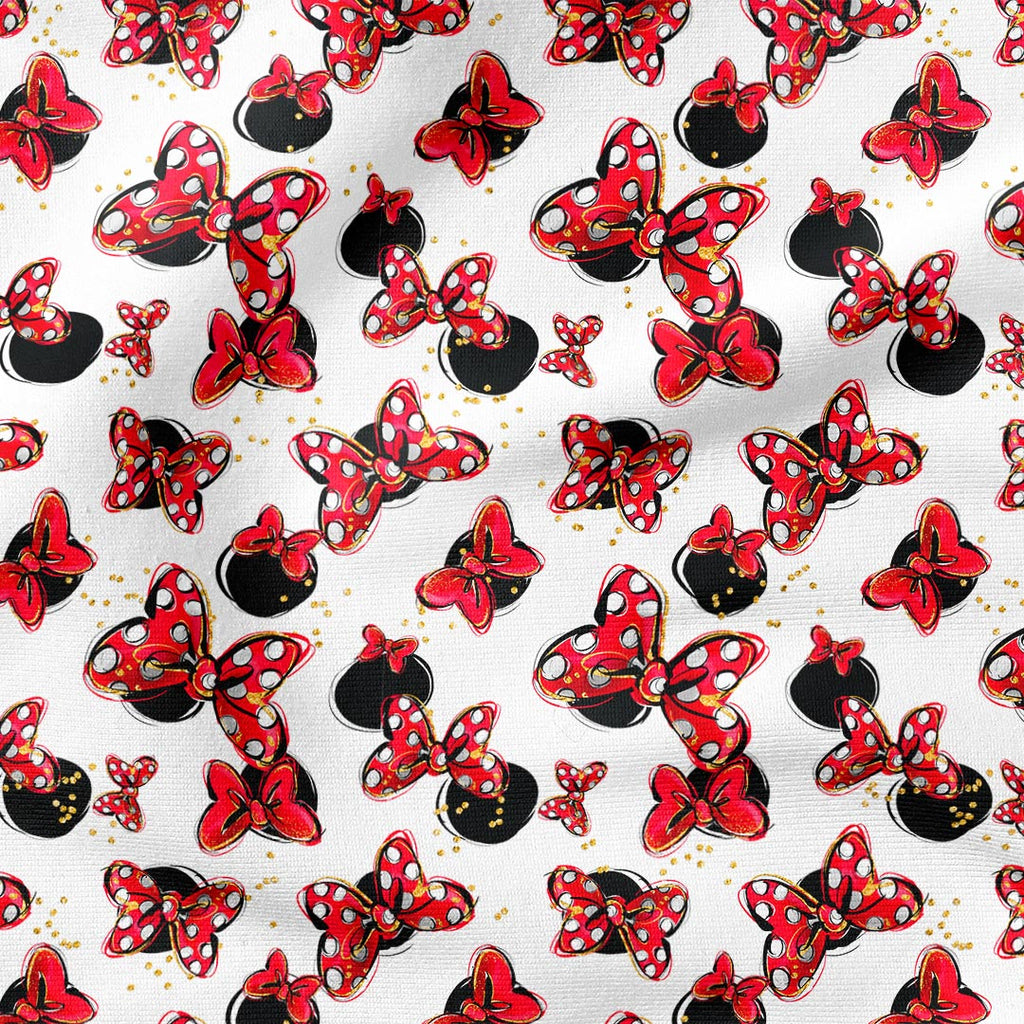 Bows On White Fabric