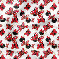Bows On White Fabric
