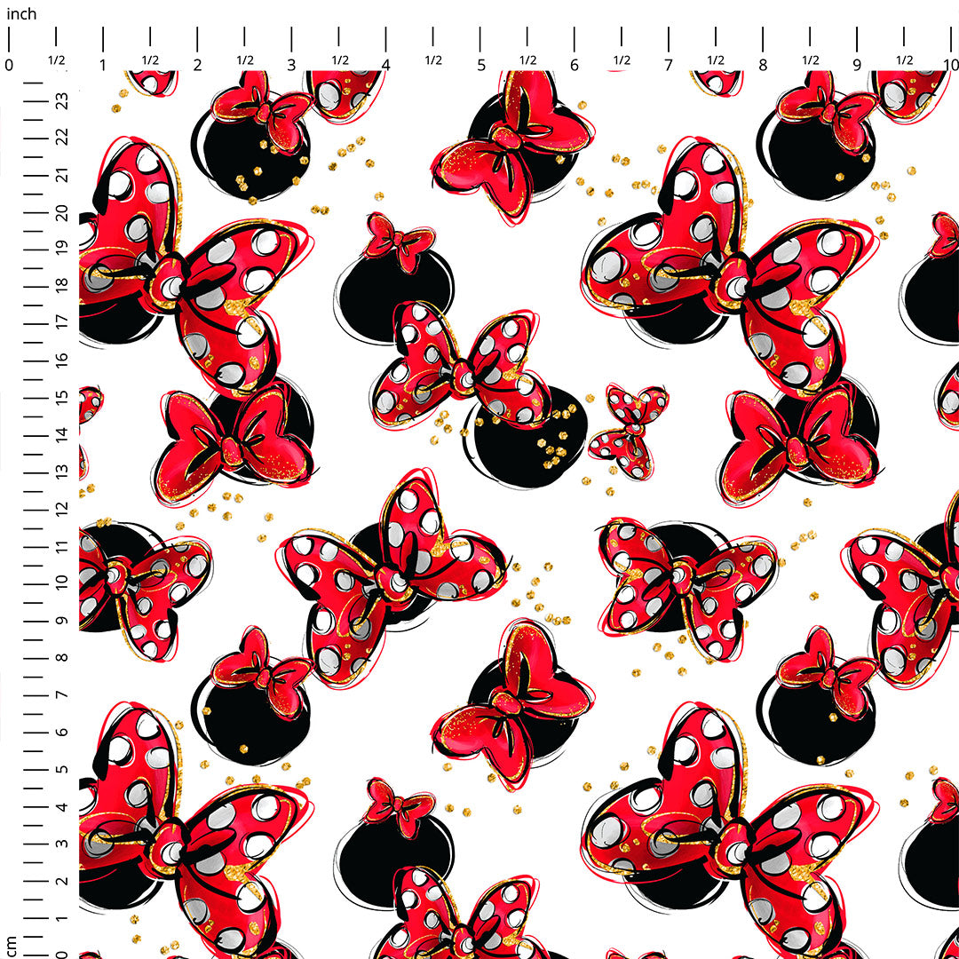 Bows On White Fabric