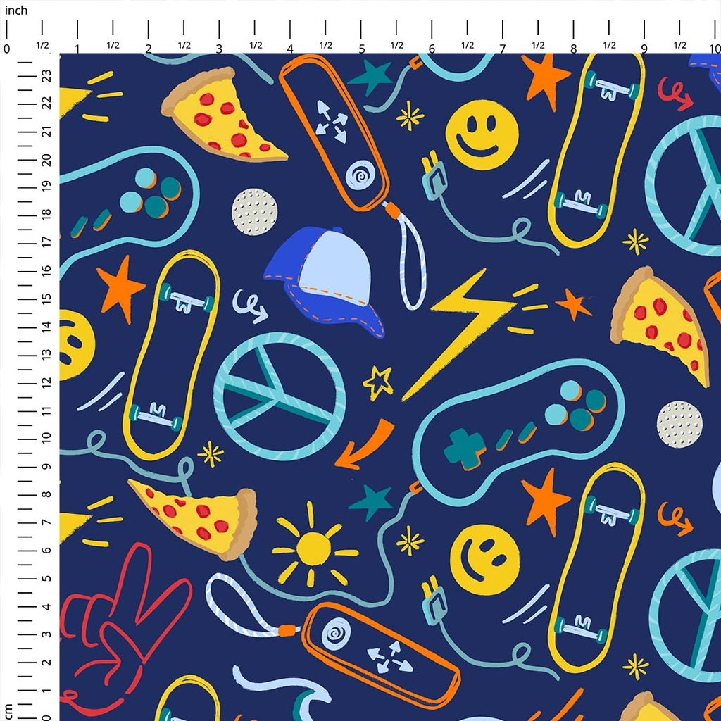 Boys Stuff Fabric