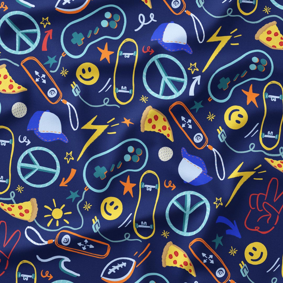 Boys Stuff Fabric