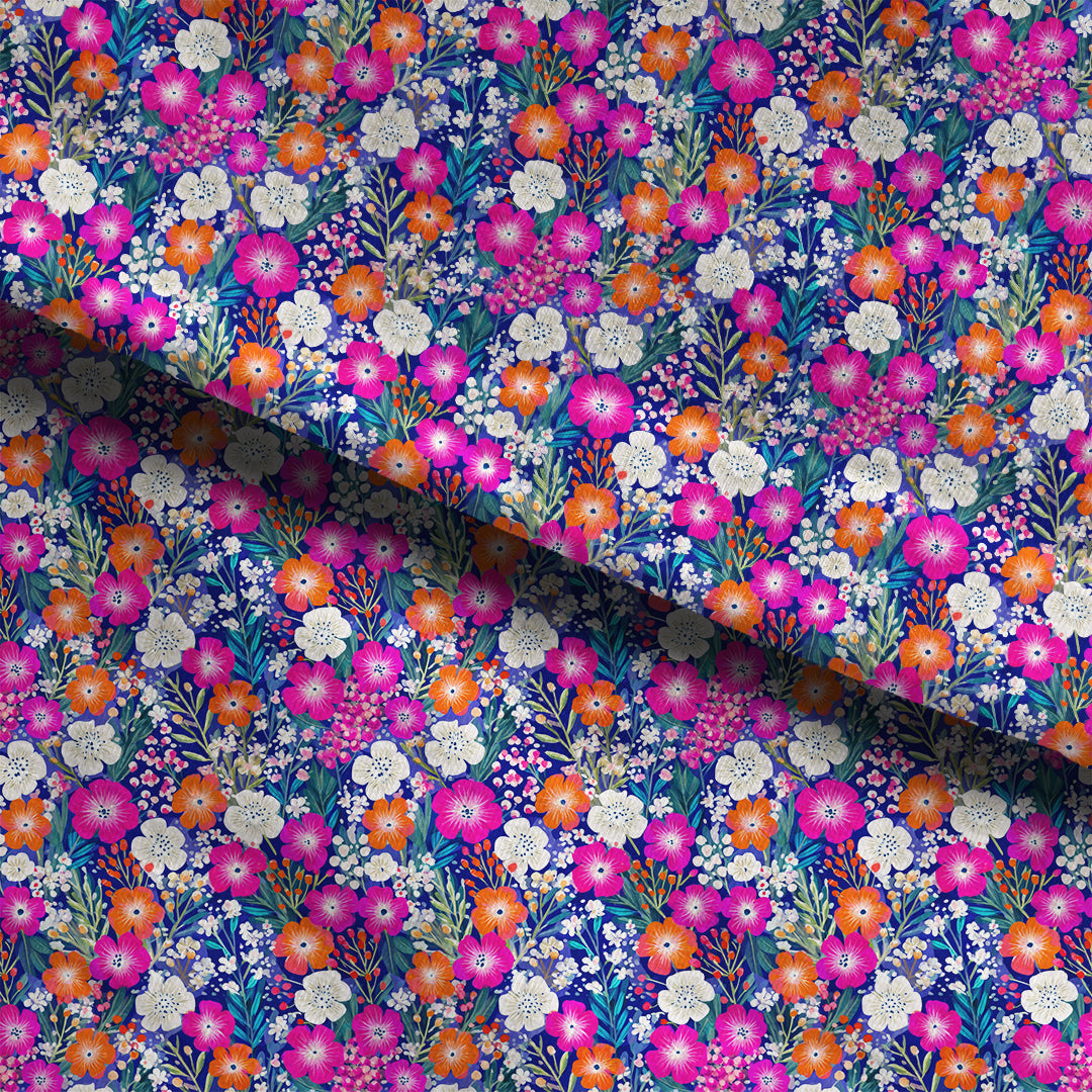 Bright Blossom Meadow Fabric