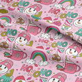 Groovy Pink Christmas Fabric