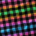 Bright Summer Rainbow Checks Fabric 1457