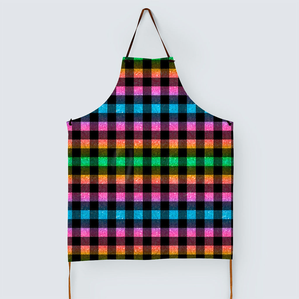 Bright Summer Rainbow Checks Fabric 1457