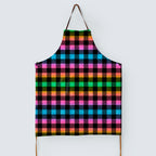 Bright Summer Rainbow Checks Fabric 1457