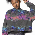 Broken Geo Abstract Grey Fabric