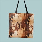 Brown Cow Hide Dark Fabric