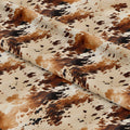 Brown Cow Hide Light Fabric