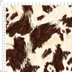 Brown Cow Fur Print Fabric