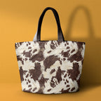 Brown Cow Fur Print Fabric