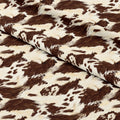 Brown Cow Fur Print Fabric