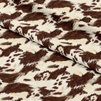 Brown Cow Fur Print Fabric