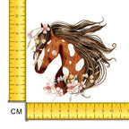 Brown Spring Horse Iron on Fabric Heat Transfer DTF-171