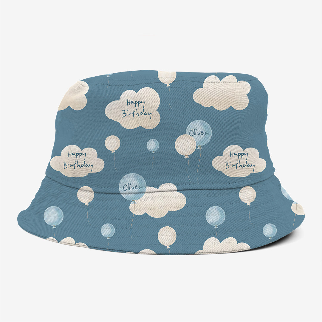 Personalised Birthday Boy Balloons Fabric