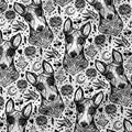 Tattoo Dog Fabric